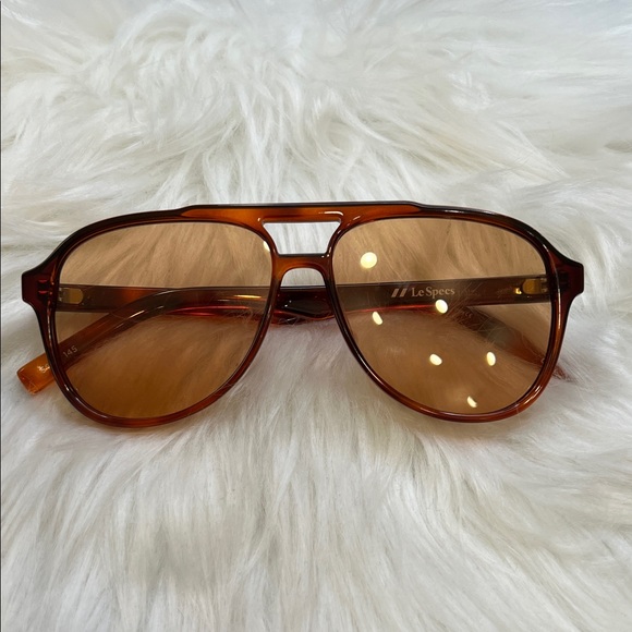 Le Specs Tragic Magic Sunglasses in Toffee Tort Amber Tint - 2452440